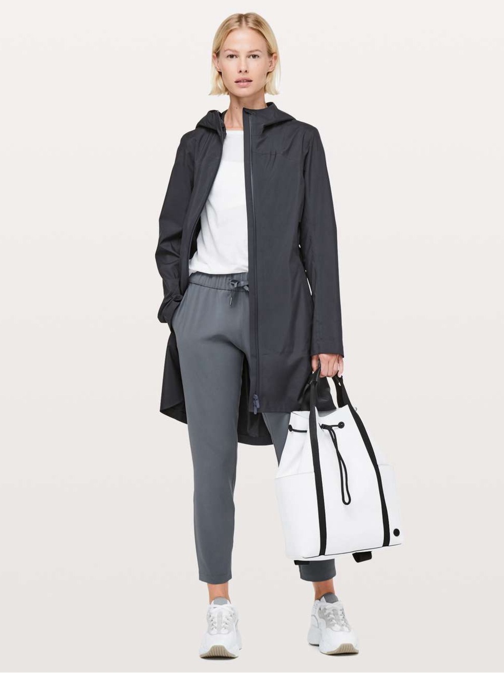 Lululemon Rain Rules Jacket in Black Night Waterproof Size 6